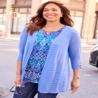 Shadow Stripe Cardigan image number null