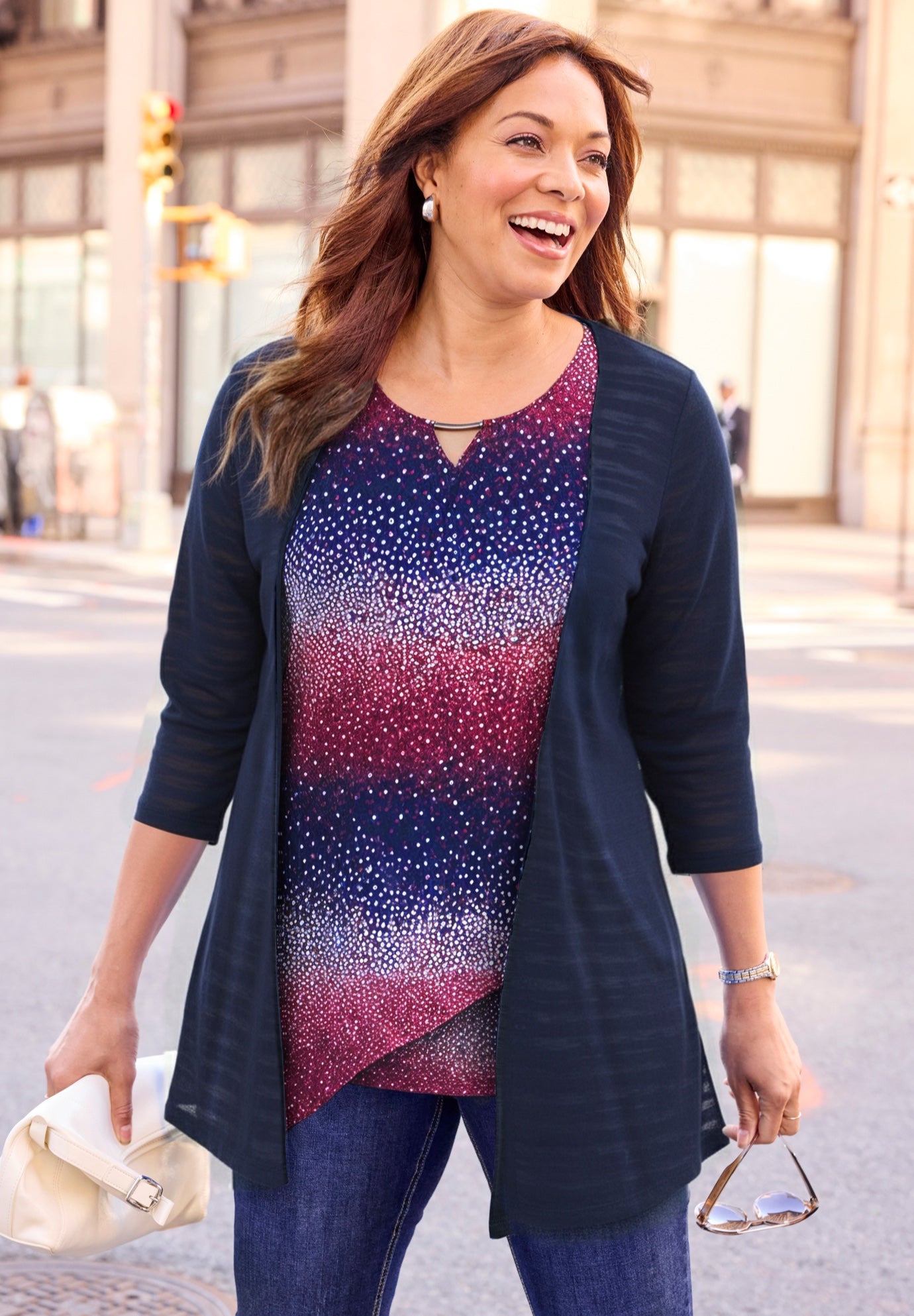 Shadow Stripe Cardigan image number 0