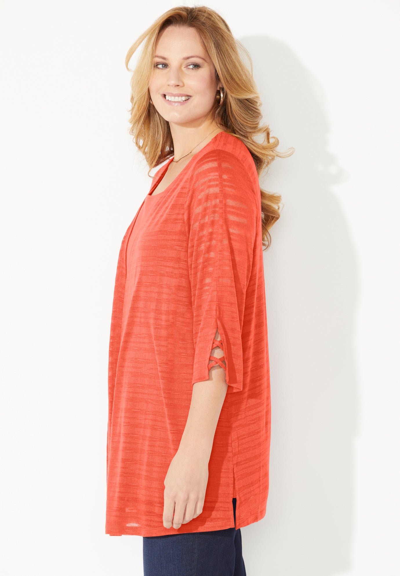 Shadow Stripe Cardigan image number 2