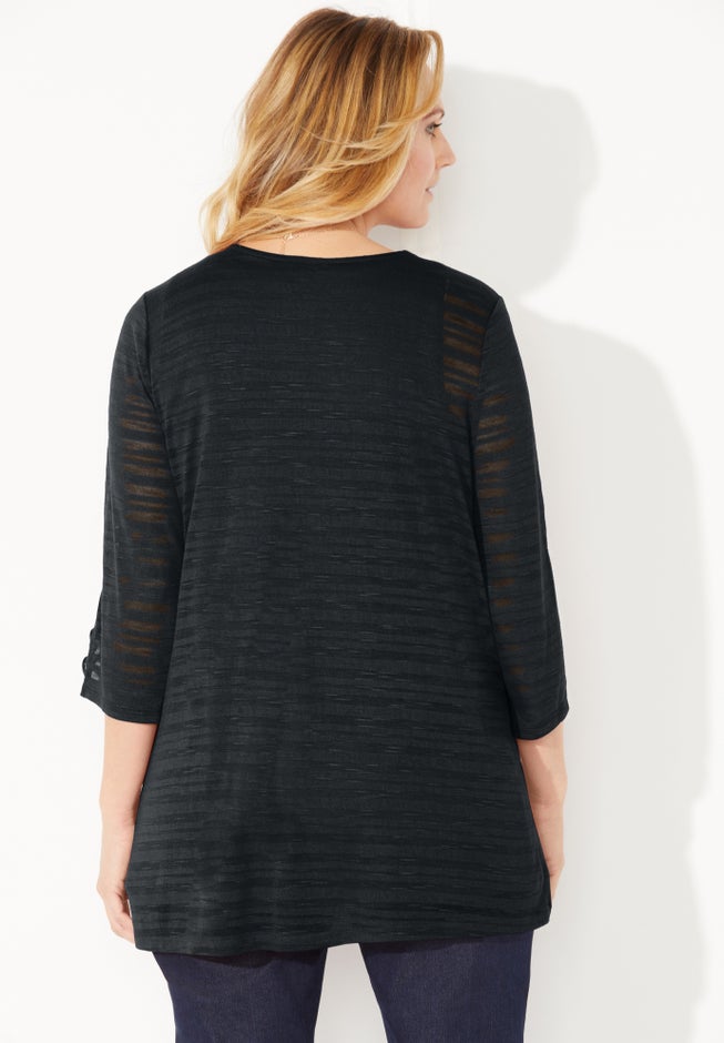Shadow Stripe Cardigan image number 1