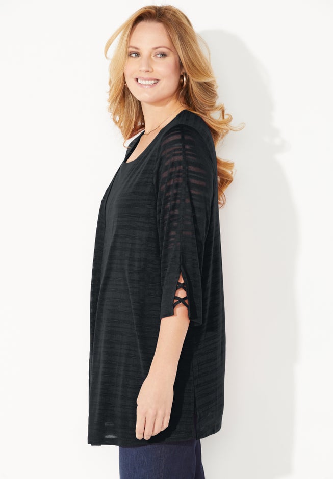 Shadow Stripe Cardigan image number 2