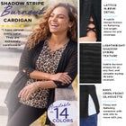 Shadowstripe Burnout Cardigan image number null