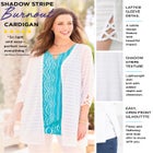 Shadowstripe Burnout Cardigan image number null