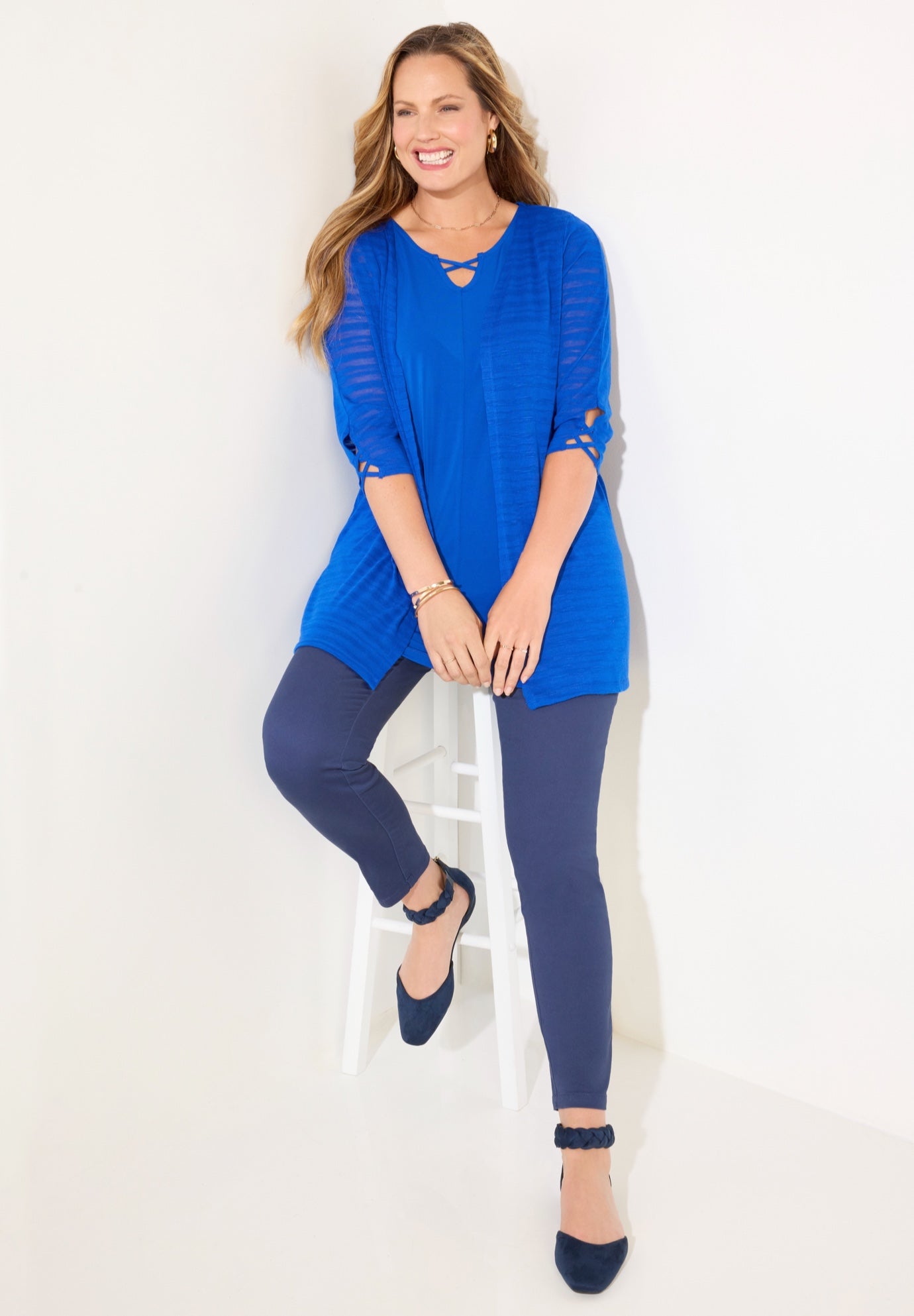 Shadow Stripe Cardigan image number 1