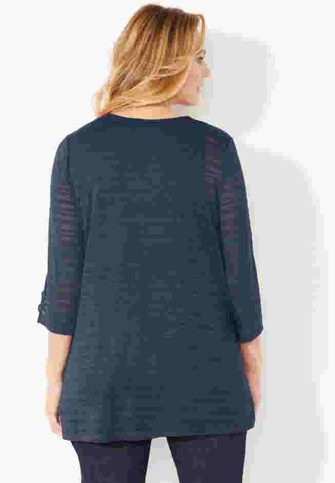 Shadow Stripe Cardigan image number 1