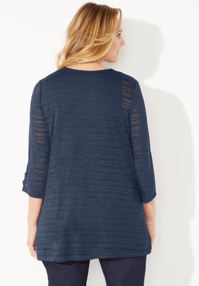 Shadow Stripe Cardigan image number 1