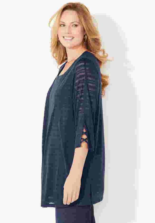 Shadow Stripe Cardigan image number 2