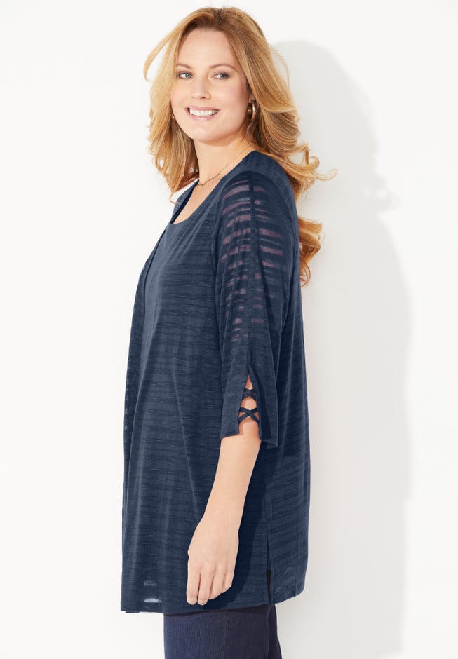 Shadow Stripe Cardigan image number 2
