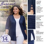 Shadowstripe Burnout Cardigan image number null
