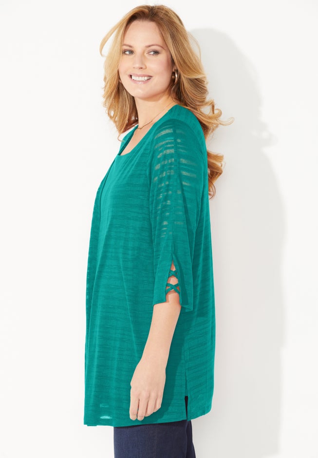 Shadow Stripe Cardigan image number 2