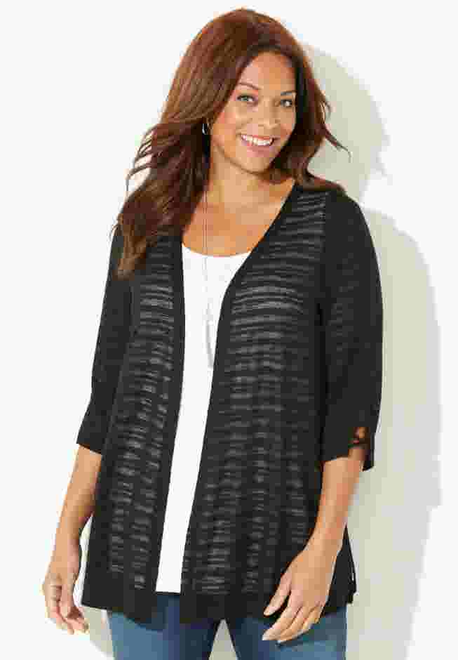 Shadow Stripe Cardigan image number 0