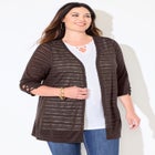 Shadow Stripe Cardigan image number null