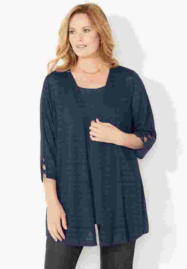 Shadow Stripe Cardigan image number 0