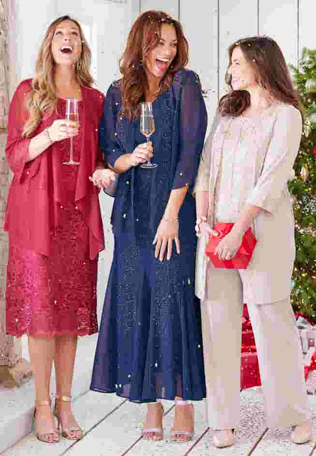 Sparkling Lace Jacket Dress image number 5
