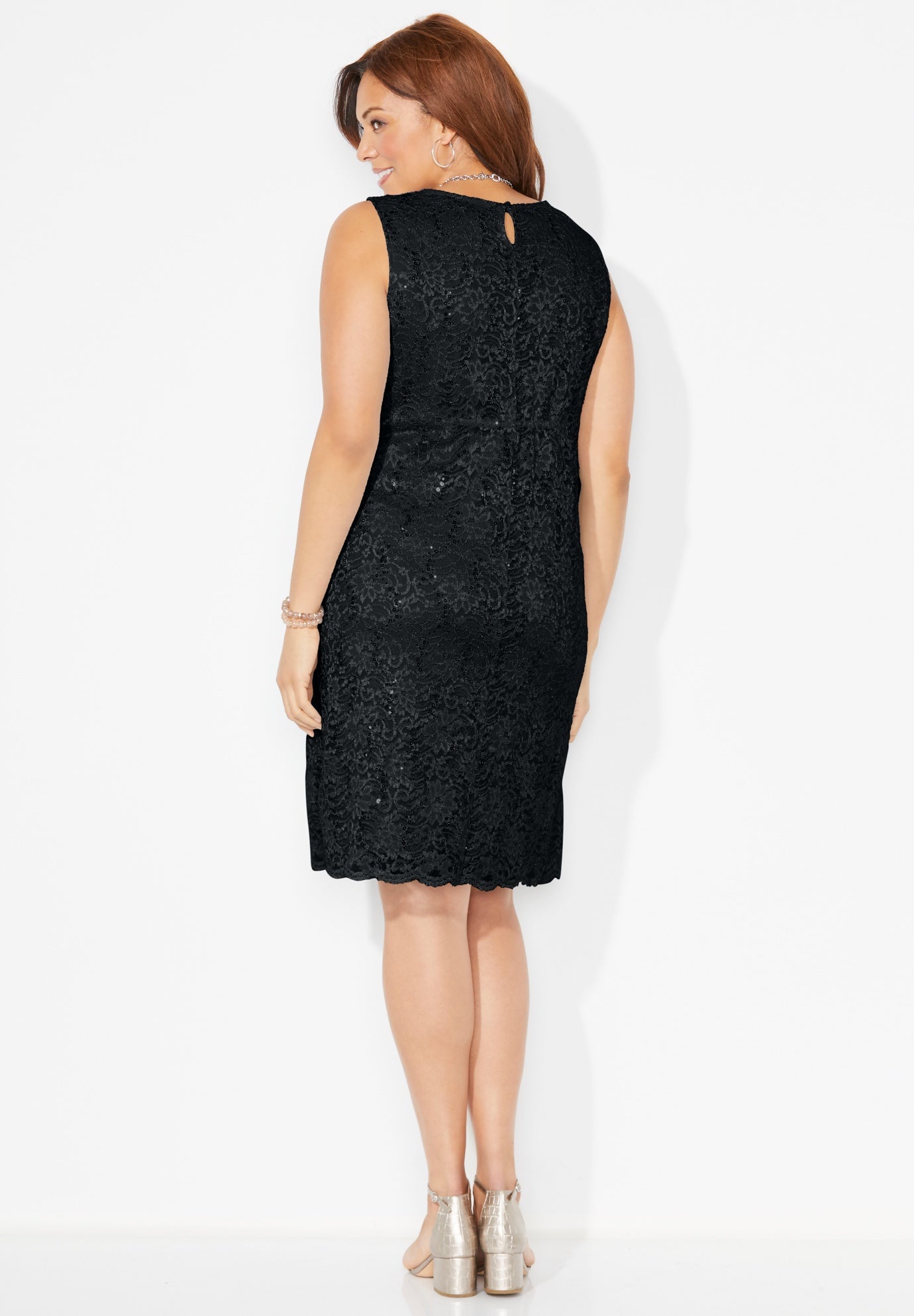 Sparkling Lace Jacket Dress image number 1