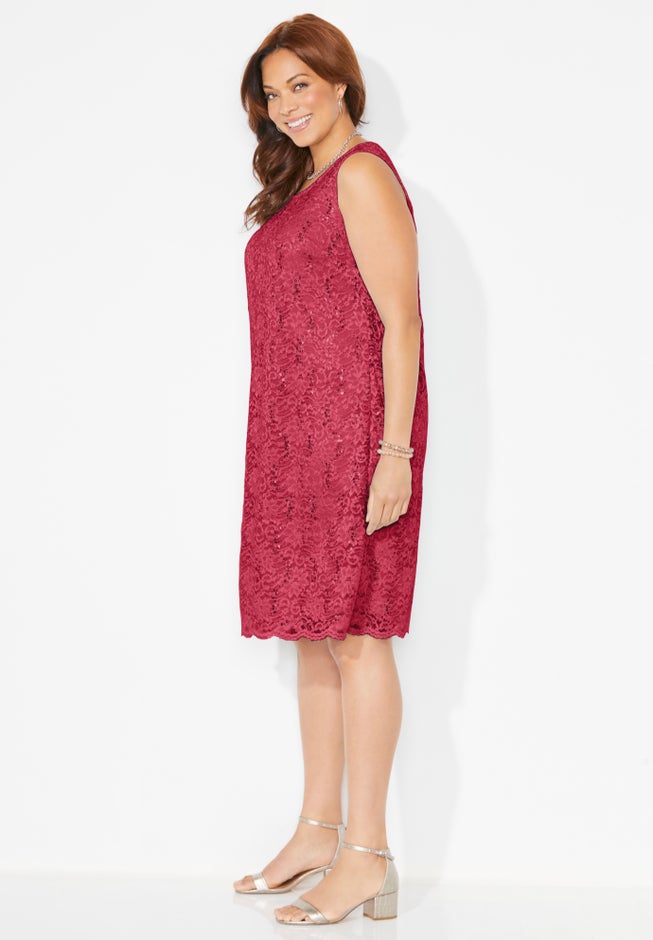 Sparkling Lace Jacket Dress image number 2