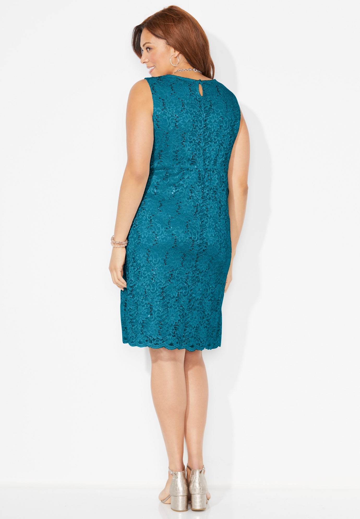 Sparkling Lace Jacket Dress image number 1