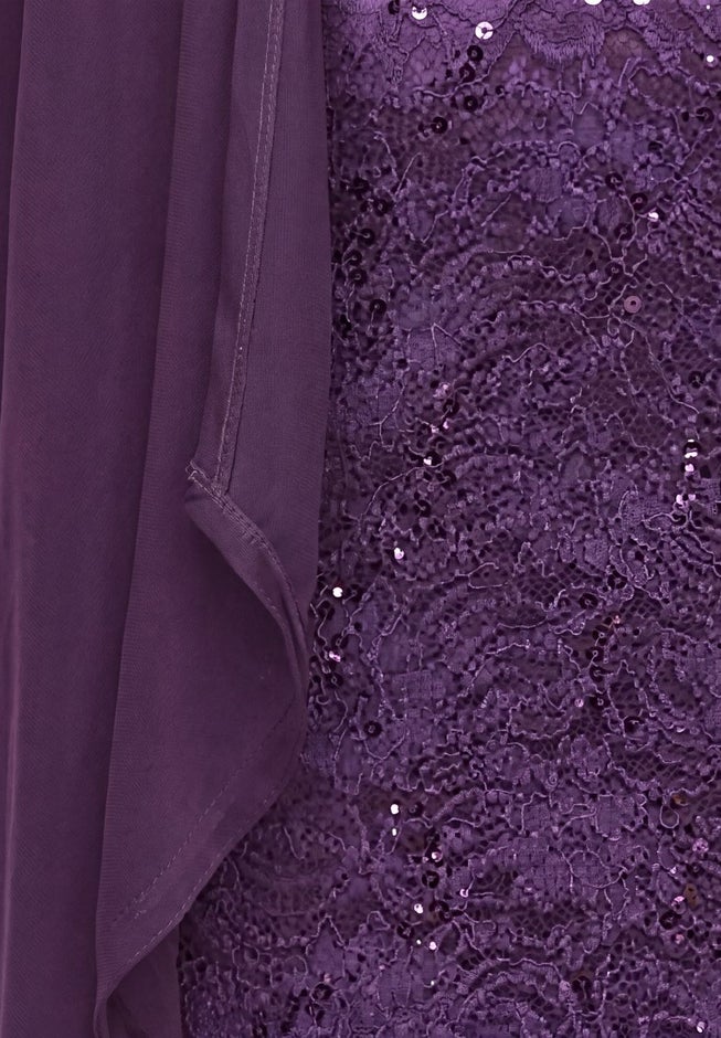 Sparkling Lace Jacket Dress image number 4