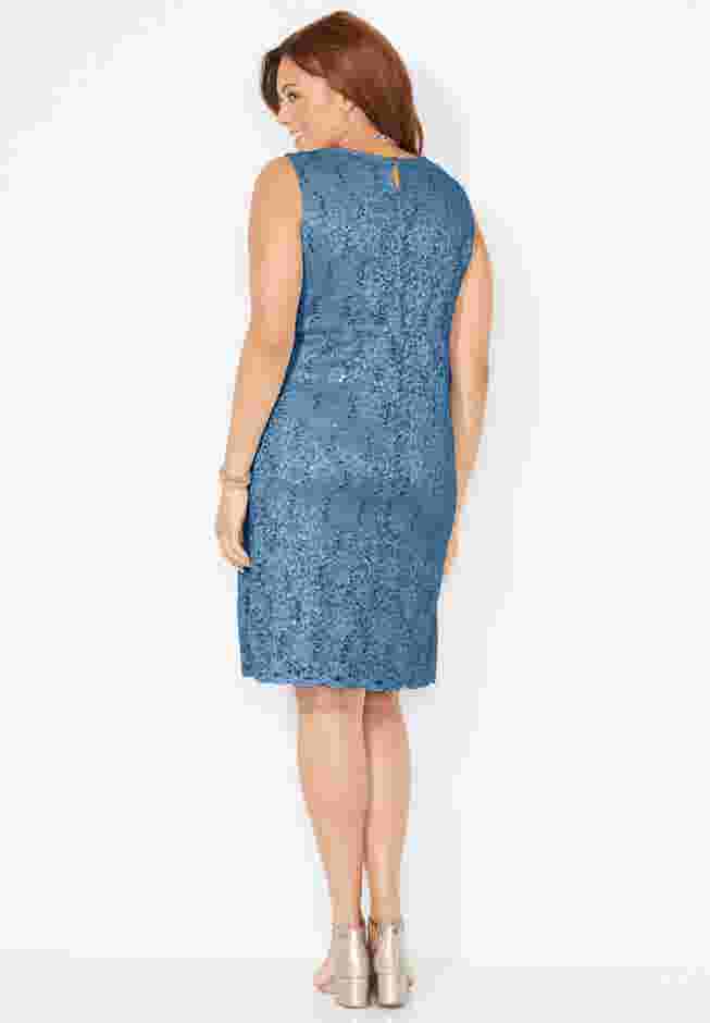 Sparkling Lace Jacket Dress image number 1