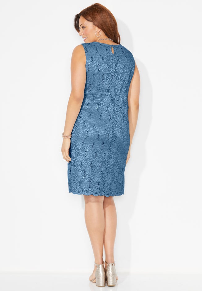 Sparkling Lace Jacket Dress image number 1