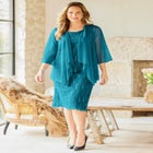 Sparkling Lace Jacket Dress image number null