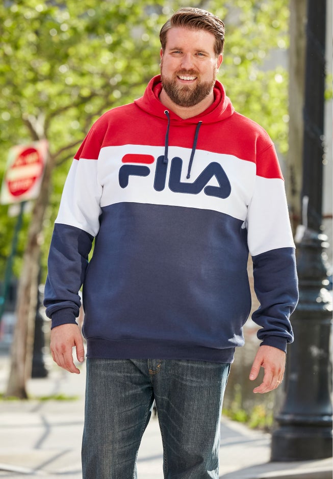 FILA® Fleece Colorblock Hoodie image number 1