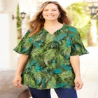 Seasonless Gauze Peasant Top image number null