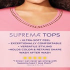 Suprema&reg; Crochet V-Neck Tee image number null