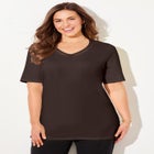 Suprema&reg; Crochet V-Neck Tee image number null