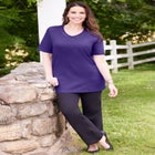 Suprema® Crochet V-Neck Tee image number null