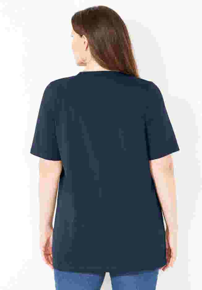 Suprema® Crochet V-Neck Tee image number 1