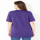 Suprema&reg; Crochet V-Neck Tee image number null