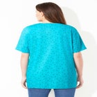 Suprema&reg; Crochet V-Neck Tee image number null