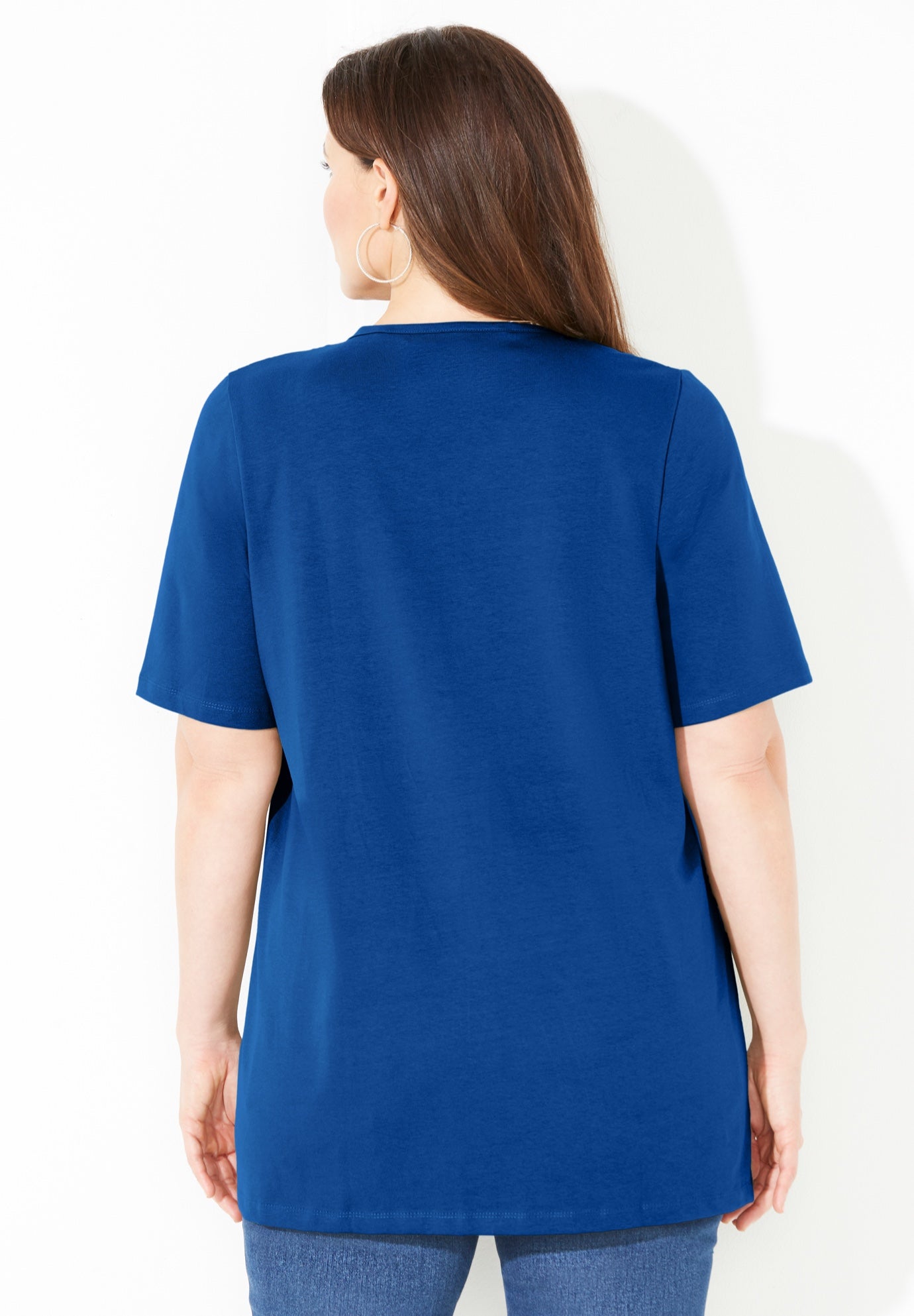 Suprema&reg; Crochet V-Neck Tee image number 1