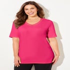 Suprema&reg; Crochet V-Neck Tee image number null