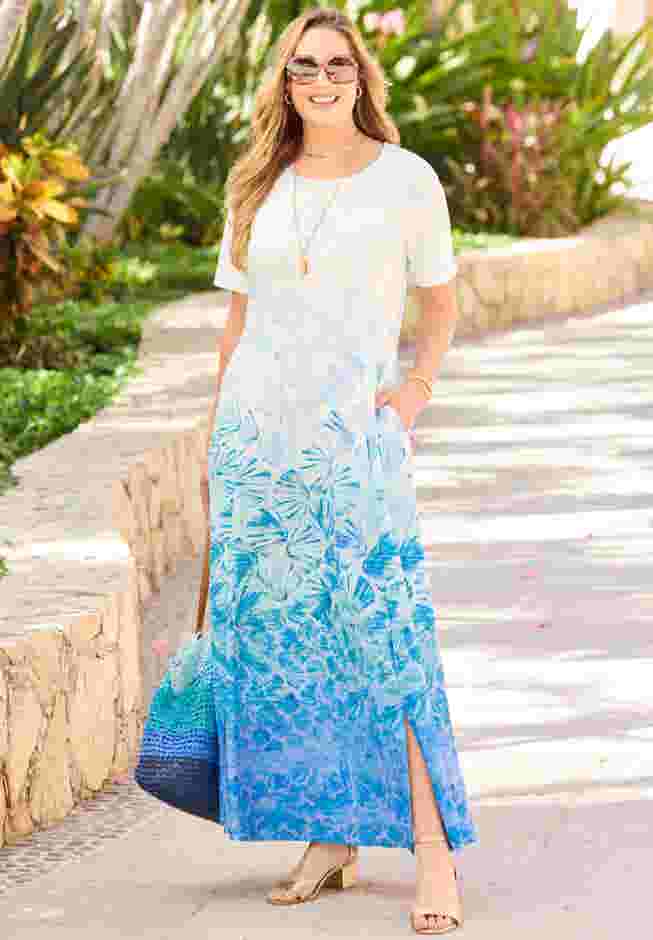 Scoopneck Maxi Dress image number 3