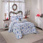 3-Pc. Microfleece Christmas Bedspread Set image number 0