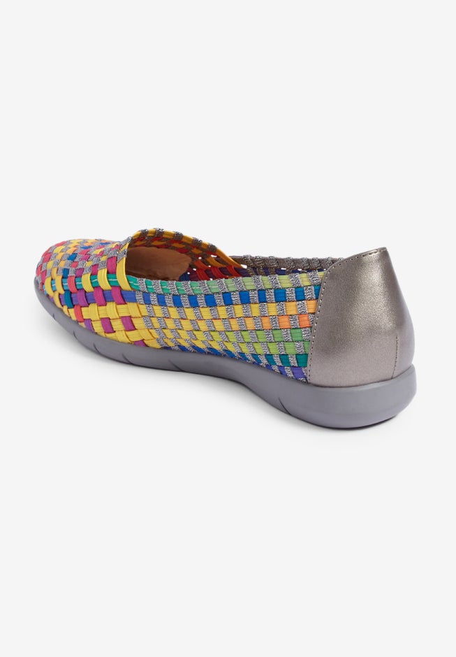 The Bethany Stretch Woven Slip On Flat image number 2