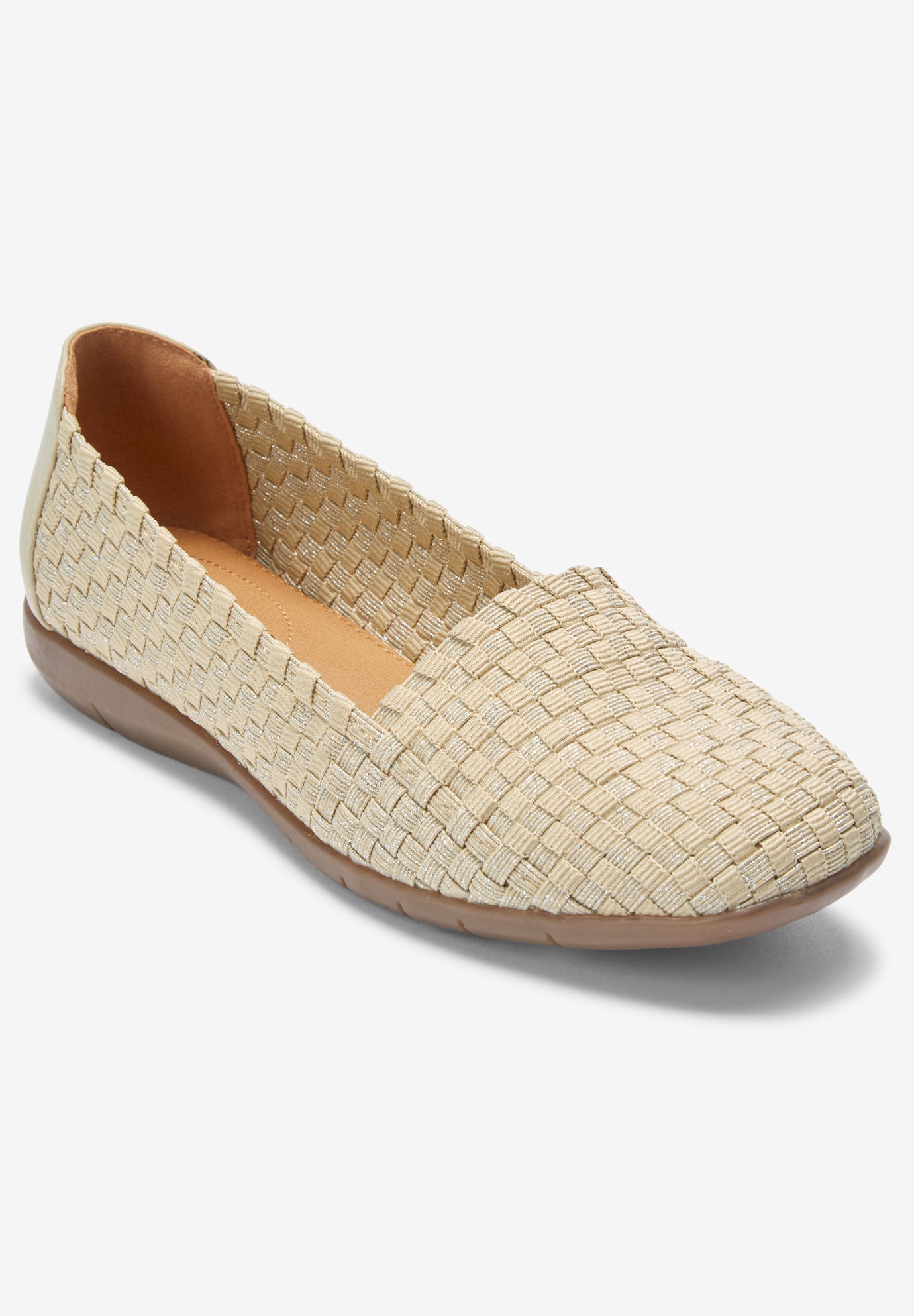 The Bethany Stretch Woven Slip On Flat image number 1