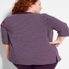 Suprema Striped Cardigan With Sleeve Detail image number null