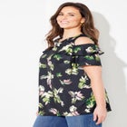 Open-Shoulder Georgette Top image number null