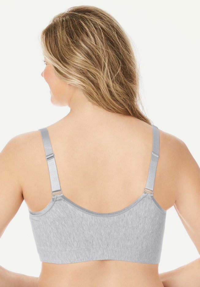 Wireless Front-Close Cotton Comfort Bra image number 1