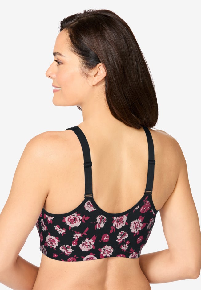 Wireless Front-Close Cotton Comfort Bra image number 1