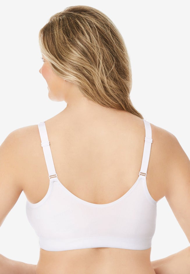 Wireless Front-Close Cotton Comfort Bra image number 2