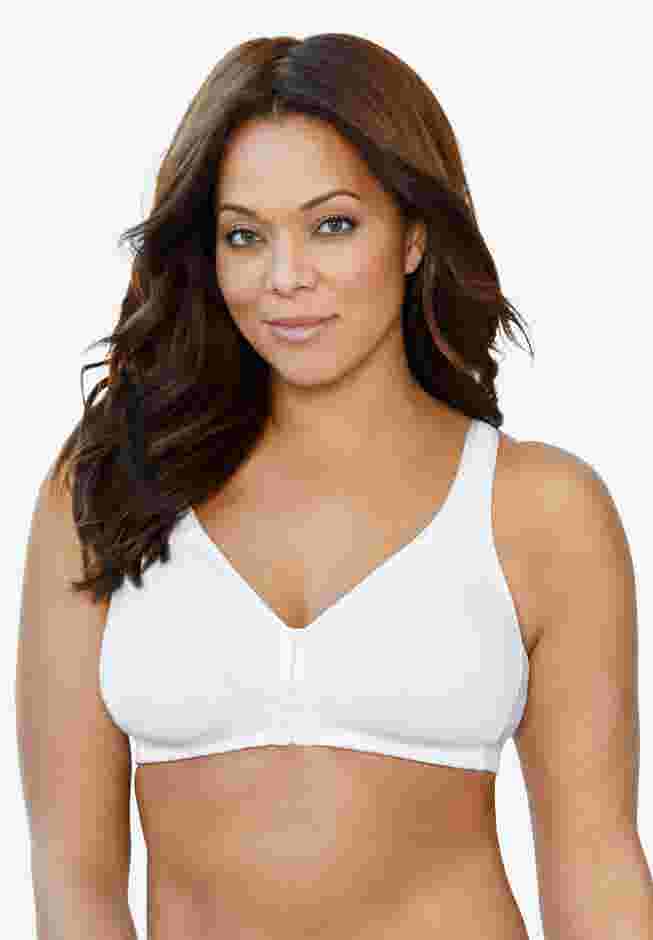 Wireless Front-Close Cotton Comfort Bra image number 0