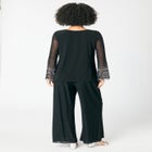 Mesh Overlay Embellished Top image number null