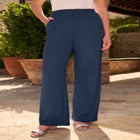 Plus Size Pull-On Wide Leg Soft Knit Pant image number 2