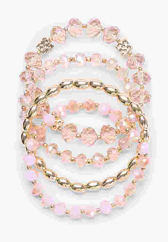 Beaded Stretch Bracelet Set image number 2