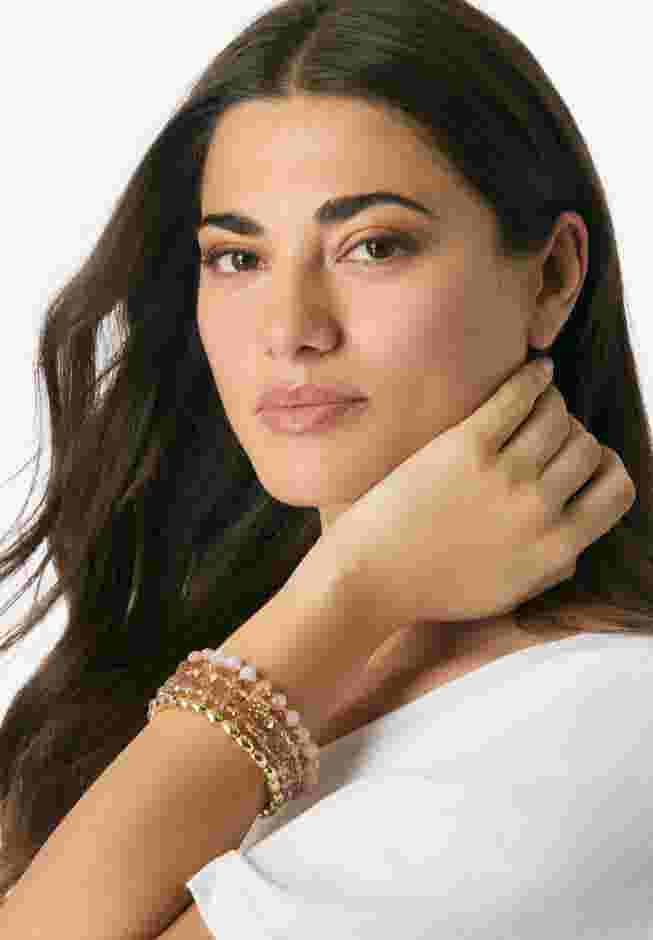 Beaded Stretch Bracelet Set image number 0