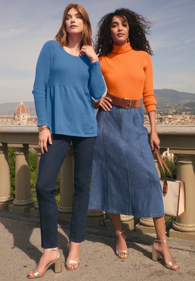 Stretch Denim Straight-Leg Jegging image number 2